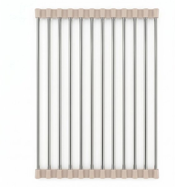 Scolapiatti arrotolabile per lavello REA P12298B Beige