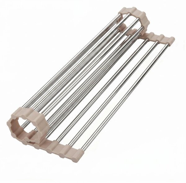 Scolapiatti arrotolabile per lavello REA P12298B Beige