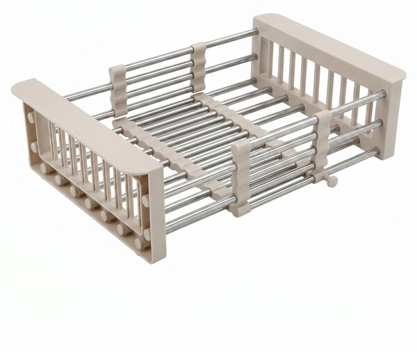 Scolapiatti telescopico per lavello REA P14487B Beige