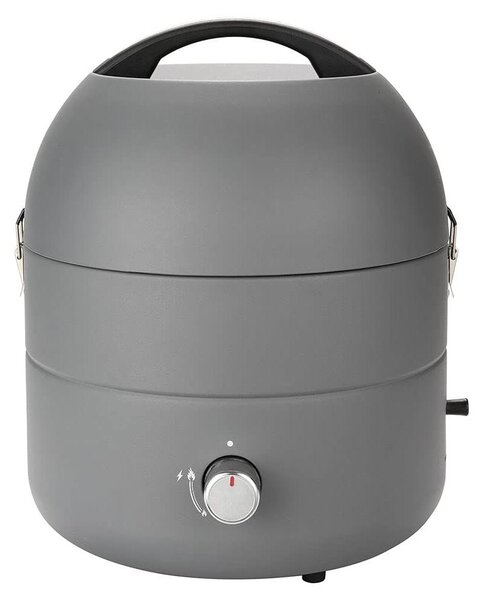 Barbecue a gas da tavolo - 31 cm - Acciaio inox - Grigio - Per campeggio e balcone