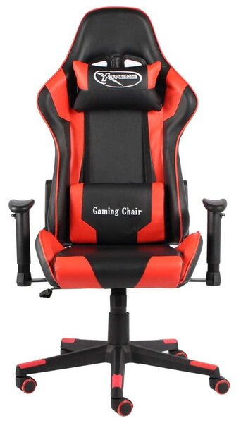 Sedia da Gaming Girevole Rossa in PVC