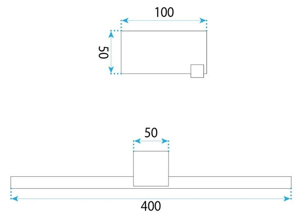 Applique da bagno LED SWE040-1W 40cm Chrome