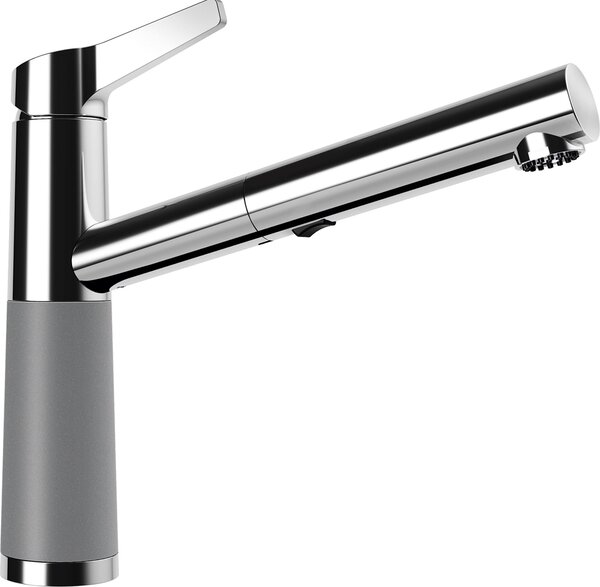 Rubinetto SCHOCK SC-510 in CROMA con bocca estraibile / CRISTALITE® Basic Line / miscelatore monocomando