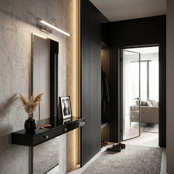 Applique da bagno LED SWE016-1W 42cm Chrome