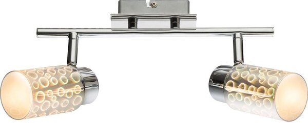 Lampada da soffitto a LED effetto 3D, spot mobili, L 30 cm