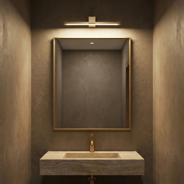 Applique da bagno LED SWE043-1W 40cm GOLD BRUSH