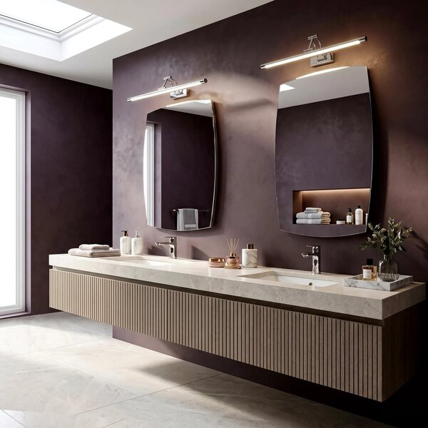 Applique da bagno LED SWE017-1W 60cm Chrome