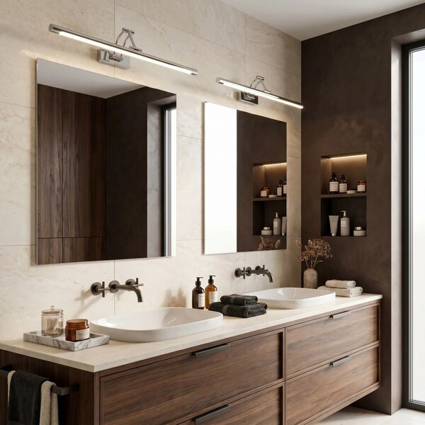 Applique da bagno LED SWE017-1W 60cm Chrome