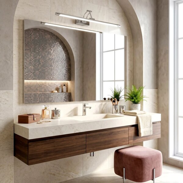 Applique da bagno LED SWE017-1W 60cm Chrome