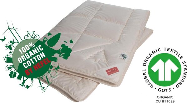 Piumino HEFEL biologico in cembro Piumino per tutte le stagioni Piumino in pelo naturale Lana di pecora (kbT) + cembro 360 g/m² 155 x 200 cm