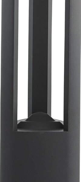 Paletto Da Esterno Moderno Michigan Alluminio Grigio Policarbonato Led 7W 4000K