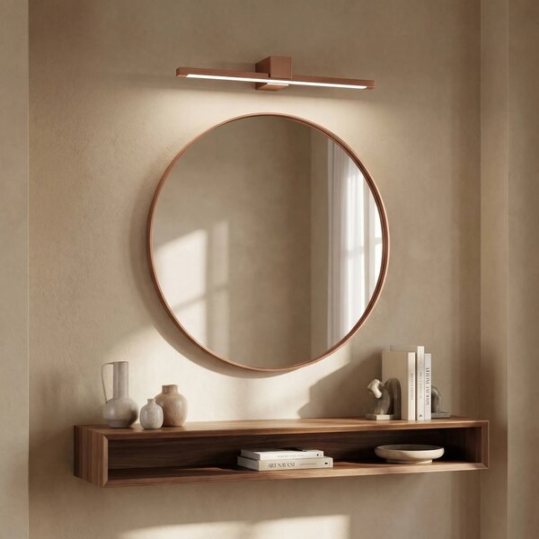 Applique da bagno LED SWE053-1W 60 cm COPPER BRUSH