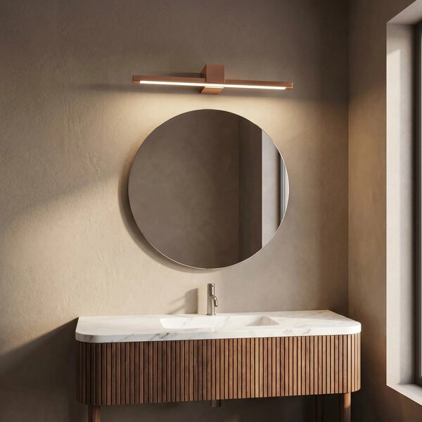 Applique da bagno LED SWE053-1W 60 cm COPPER BRUSH