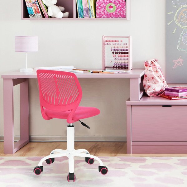 Sedia da ufficio - Sedia girevole ergonomica - Rosa - 38 x 39 x 75-85 cm