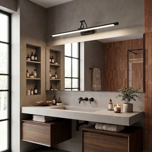 Applique da bagno LED SWE026-1W 60cm Black