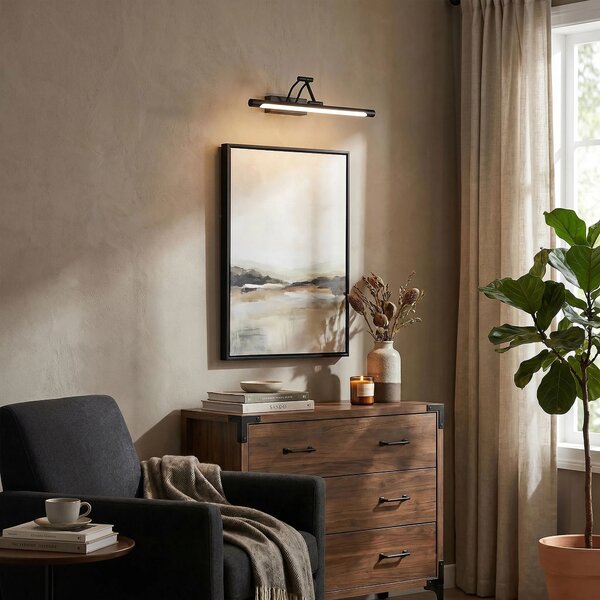 Applique da bagno LED SWE025-1W 42cm Black