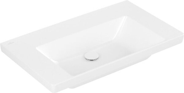 Villeroy & Boch Subway 3.0 lavabo à poser, sans trou pour robinet, sans trop-plein, non rectifié, 800x470mm, 4A7083R1, 4A7083R1