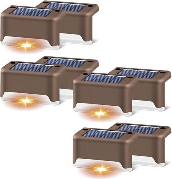 Gotel Q30C3 Lampada Solare Pannello Angolare 8 Pezzi