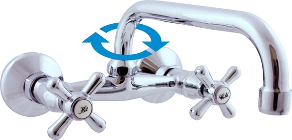 Miscelatore per lavabo a parete RAV Slezák Morava MK102.0/27