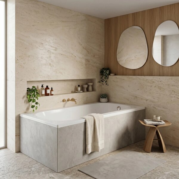 Vasca da bagno acrilica da incasso Rea Gloria 150