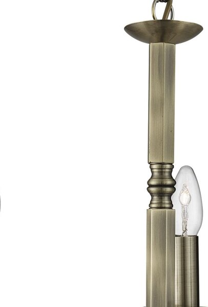 Lampadario Contemporaneo Richmond Acciaio Ottone 5 Luci E14