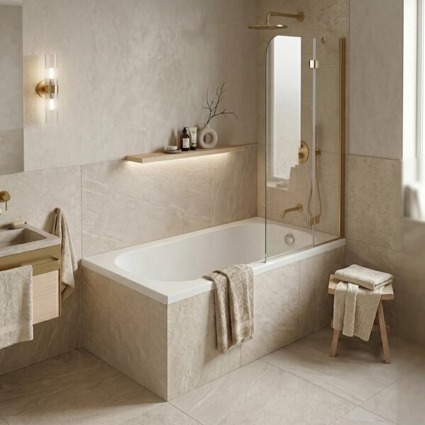 Vasca da bagno acrilica da incasso Rea Gloria 120