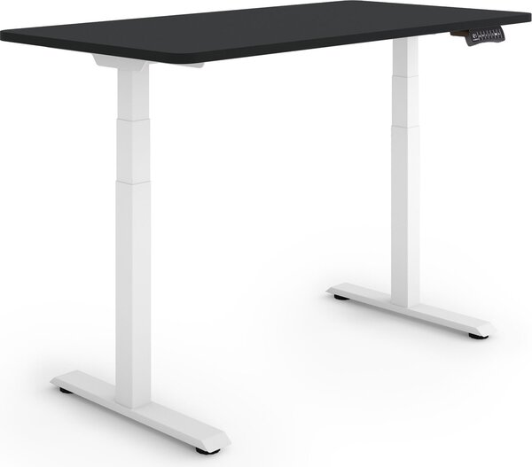 ESMART Germany EZX-132WB 120x60cm Nero Scrivania ergonomica sit-stand Regolabile elettricamente in altezza in modo continuo da 60,5 a 125,5 cm 3 memorie di attività Ricordo attività Montaggio rapido