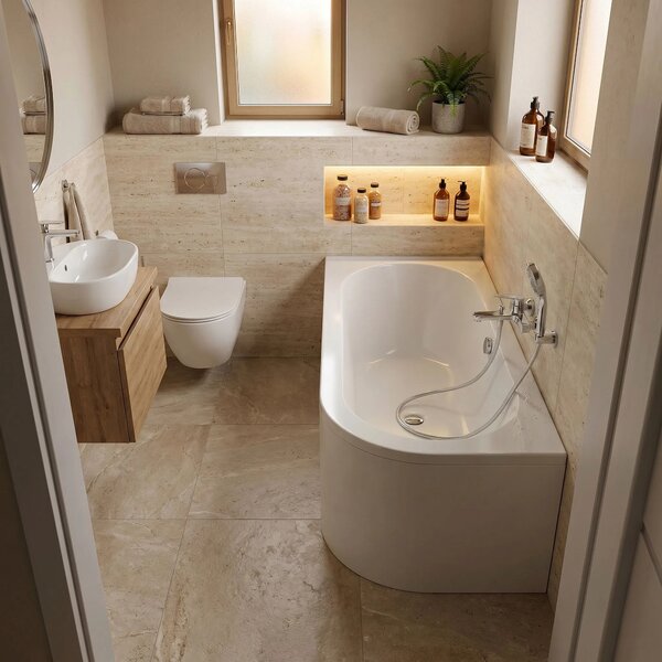 Vasca bagno Rea Orion Left 150cm
