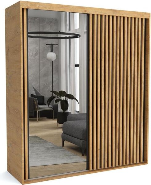 Tappeto FURNLUX C Nero e Marrone 170cm / Colore principale: Nero / Dimensioni: 170 x 60 x 205 cm