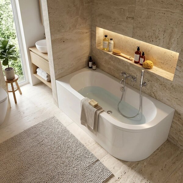 Vasca bagno Rea Orion Right 160cm