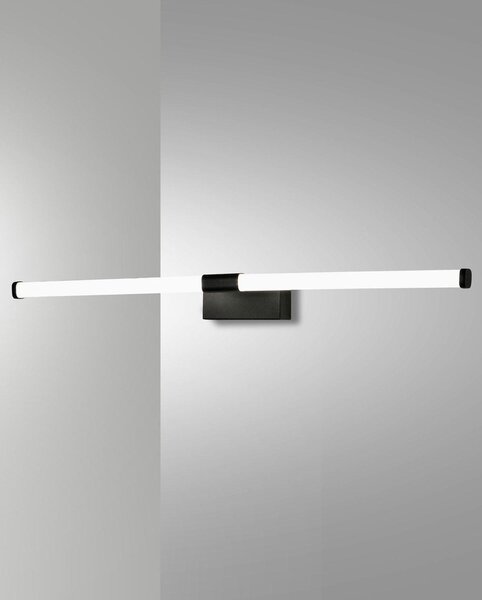 Ago Applique Nero Fabas Collezione AGO 1 Luce Led Calda Design Moderno 3000K