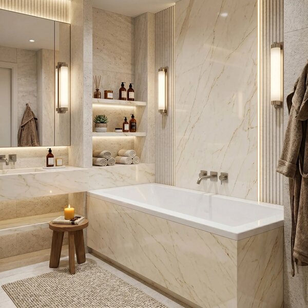 Vasca da bagno acrilica da incasso Rea Prima 150