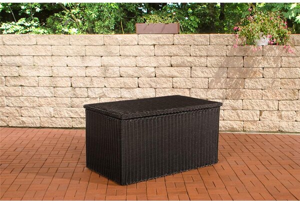 CLP Polyrattan scatola di cuscini 5 mm, nero XL