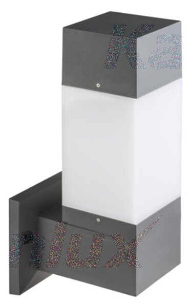 Applique da esterno INVO grigio grafite-bianco 1xE27x20W in plastica, dimensioni: 43x17x17 cm, IP54, Kanlux