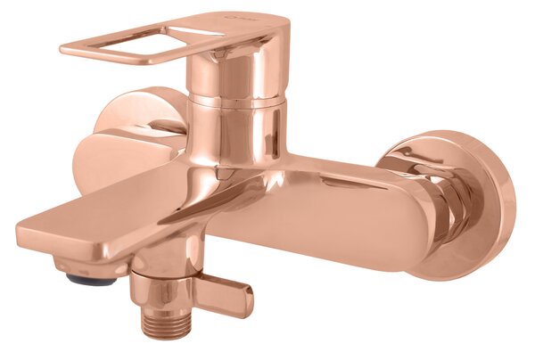 Slezák-RAV Miscelatore per vasca da bagno NIL - rosa dorato - lucido, Colore: ROSA DORATO - lucido , Finitura superficiale: PVD, Dimensione: 150 mm