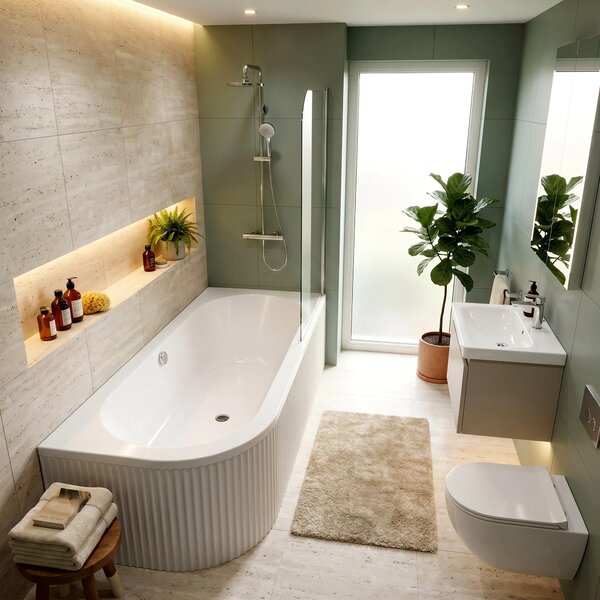 Vasca bagno Rea Orion Stripe Right 170cm