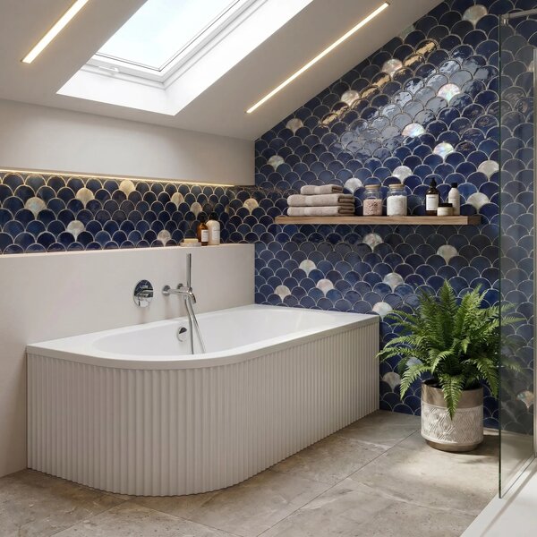 Vasca bagno Rea Orion Stripe Right 170cm