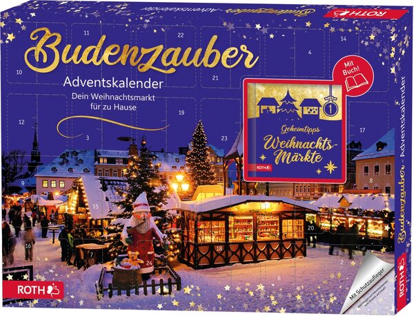 Calendario dell'Avvento "Budenzauber-Adventskalender" riempito