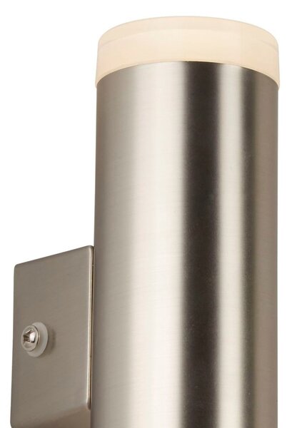 Applique Moderna Metro Policarbonato Argento Led 3,95X2W