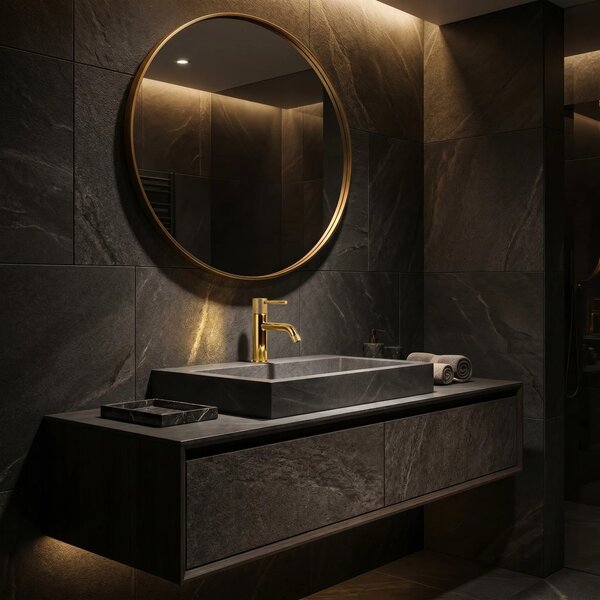 Rubinetto da lavabo Rea Venti Gold Low