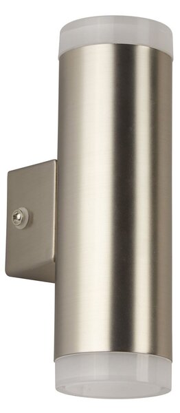 Applique Moderna Metro Policarbonato Argento Led 3,95X2W