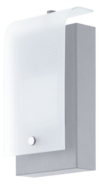 Lampada da esterno a LED per illuminazione a parete, zincata, acciaio, H 22,5 cm