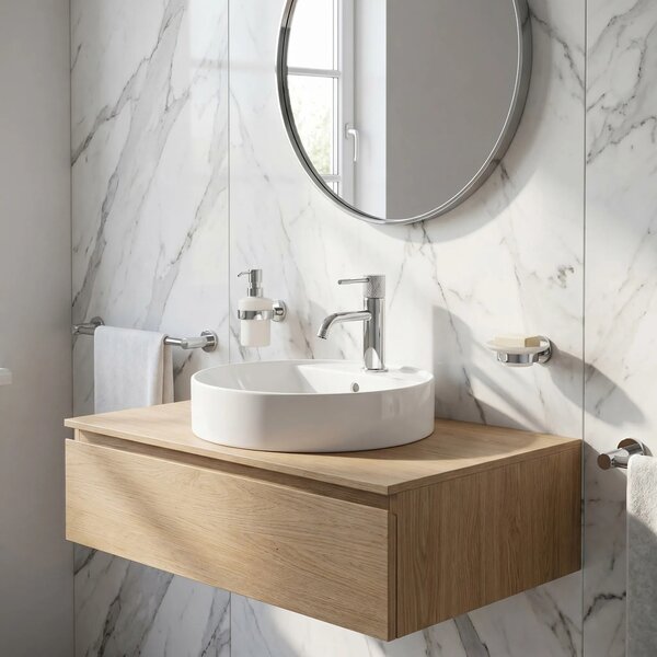 Rubinetto da lavabo Rea Venti Chrome Low