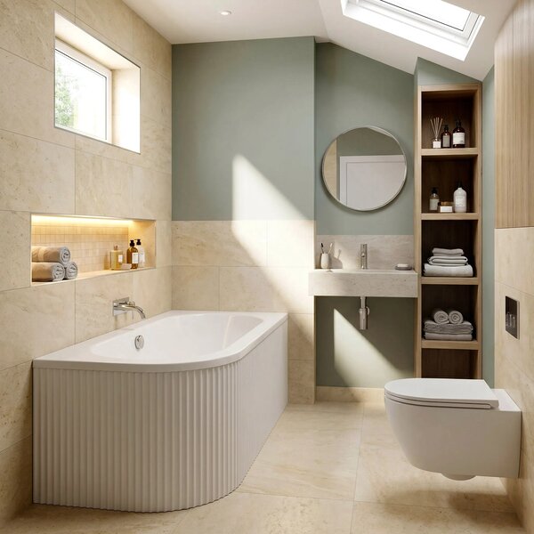 Vasca bagno Rea Orion Stripe Right 150cm