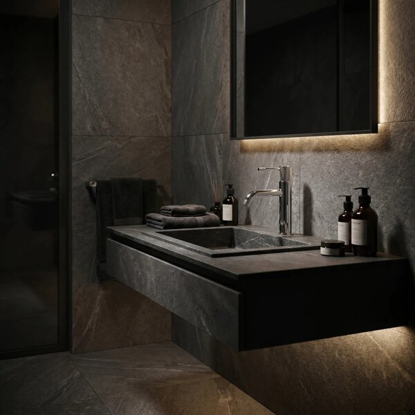 Rubinetto da lavabo Rea Venti Chrome Low