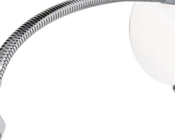 Applique Contemporanea Flexy Acciaio Cromo Led 0,75W 3000K