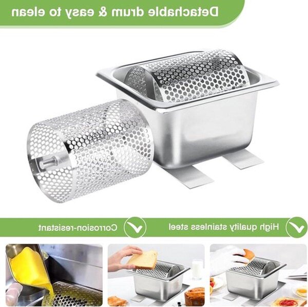 Distributore per burro in acciaio inossidabile con supporto, ideale per grigliate e bistecche, perfetto per barbecue e cucina