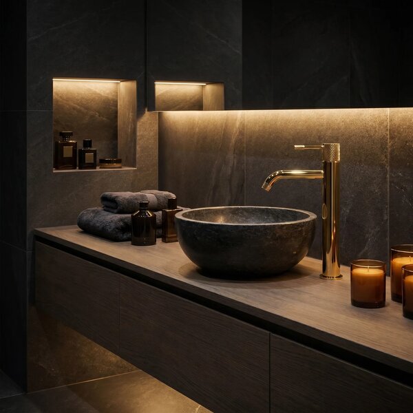 Rubinetto da lavabo Rea Venti Gold High