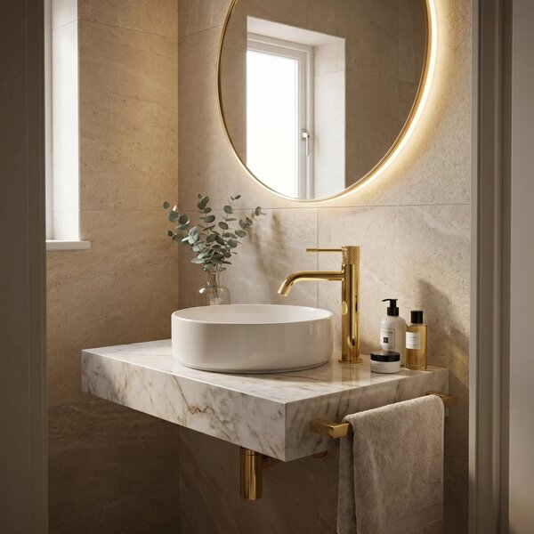 Rubinetto da lavabo Rea Venti Gold High