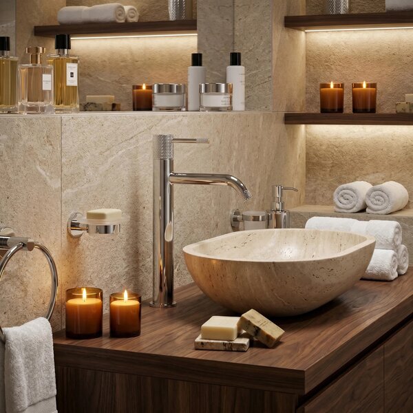 Rubinetto da lavabo Rea Venti Chrome High